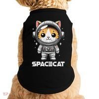 Spacecat Astronaut Cat Kitten Spaceman Cosmonaut Distressed Doggie Tank thumb 0