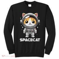 Spacecat Astronaut Cat Kitten Spaceman Cosmonaut Distressed Sweatshirt thumb 0