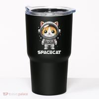 Spacecat Astronaut Cat Kitten Spaceman Cosmonaut Distressed Tumbler thumb 0