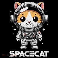 Spacecat Astronaut Cat Kitten Spaceman Cosmonaut Distressed Tank Top thumb 6