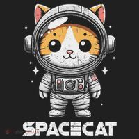 Spacecat Astronaut Cat Kitten Spaceman Cosmonaut Distressed Golf Towel thumb 3