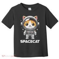 Spacecat Astronaut Cat Kitten Spaceman Cosmonaut Distressed Toddler T-Shirt thumb 0