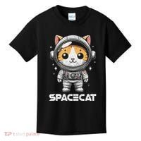 Spacecat Astronaut Cat Kitten Spaceman Cosmonaut Distressed Kids T-Shirt thumb 0