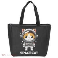 Spacecat Astronaut Cat Kitten Spaceman Cosmonaut Distressed Tote Bag thumb 0