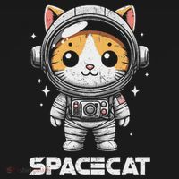 Spacecat Astronaut Cat Kitten Spaceman Cosmonaut Distressed Tote Bag thumb 4