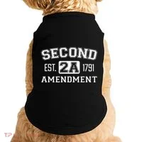 Second Amendment College University Style Doggie Tank thumb 0
