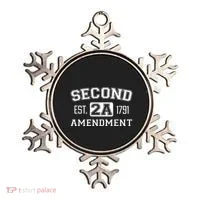 Second Amendment College University Style Ornament thumb 0