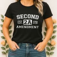Second Amendment College University Style Women's T-Shirt thumb 2