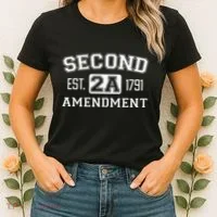 Second Amendment College University Style Women's T-Shirt thumb 2