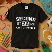 Second Amendment College University Style Kids T-Shirt thumb 3