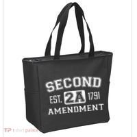 Second Amendment College University Style Tote Bag thumb 2