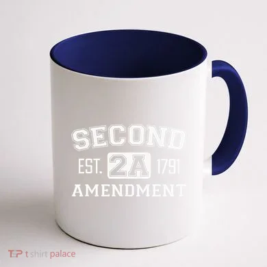 Second Amendment College University Style Coffee Mug back