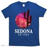 Sedona Arizona Cactus Sunset Desert Sedona Az Travels T-Shirt thumb 0