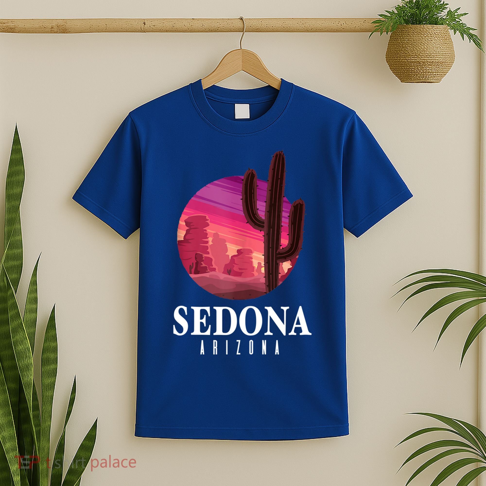 Sedona Arizona Cactus Sunset Desert Sedona Az Travels T-Shirt