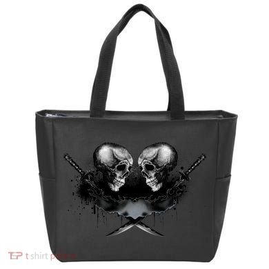Skill And Cross Swords Tote Bag