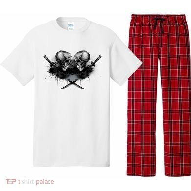 Skill And Cross Swords Pajama Set