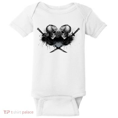 Skill And Cross Swords Baby Bodysuit