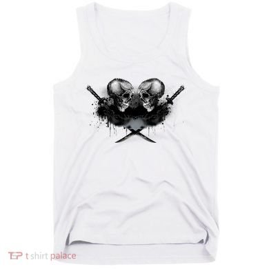 Skill And Cross Swords Tank Top
