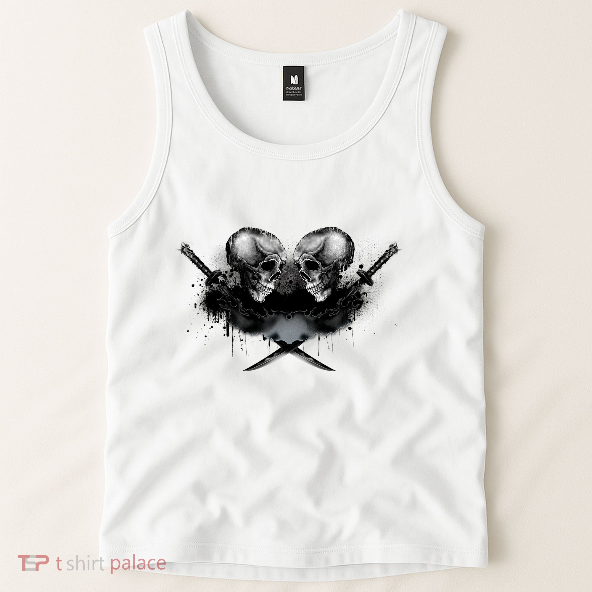 Skill And Cross Swords Tank Top