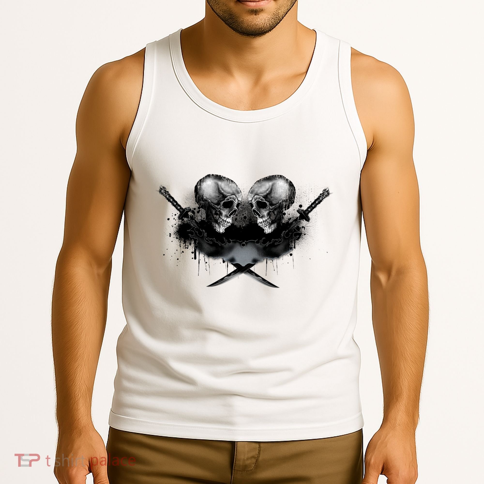 Skill And Cross Swords Tank Top