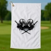 Skill And Cross Swords Golf Towel thumb 1