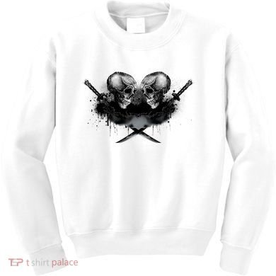 Skill And Cross Swords Kids Sweatshirt