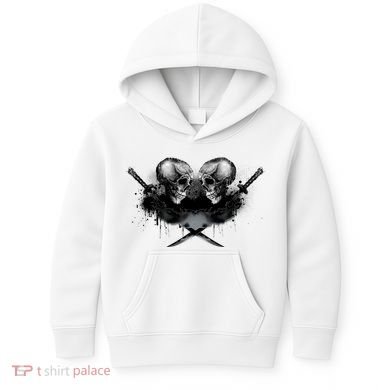 Skill And Cross Swords Kids Hoodie
