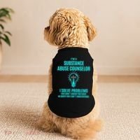 Substance Abuse Counselor I Solve Problems Gift Doggie Tank thumb 2