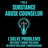 Substance Abuse Counselor I Solve Problems Gift Doggie Tank thumb 4