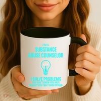 Substance Abuse Counselor I Solve Problems Gift Coffee Mug thumb 3