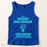 Substance Abuse Counselor I Solve Problems Gift Tank Top thumb 2