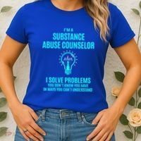 Substance Abuse Counselor I Solve Problems Gift Women's T-Shirt thumb 2