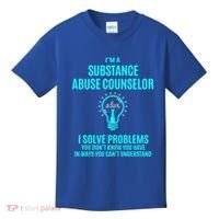 Substance Abuse Counselor I Solve Problems Gift Kids T-Shirt thumb 0