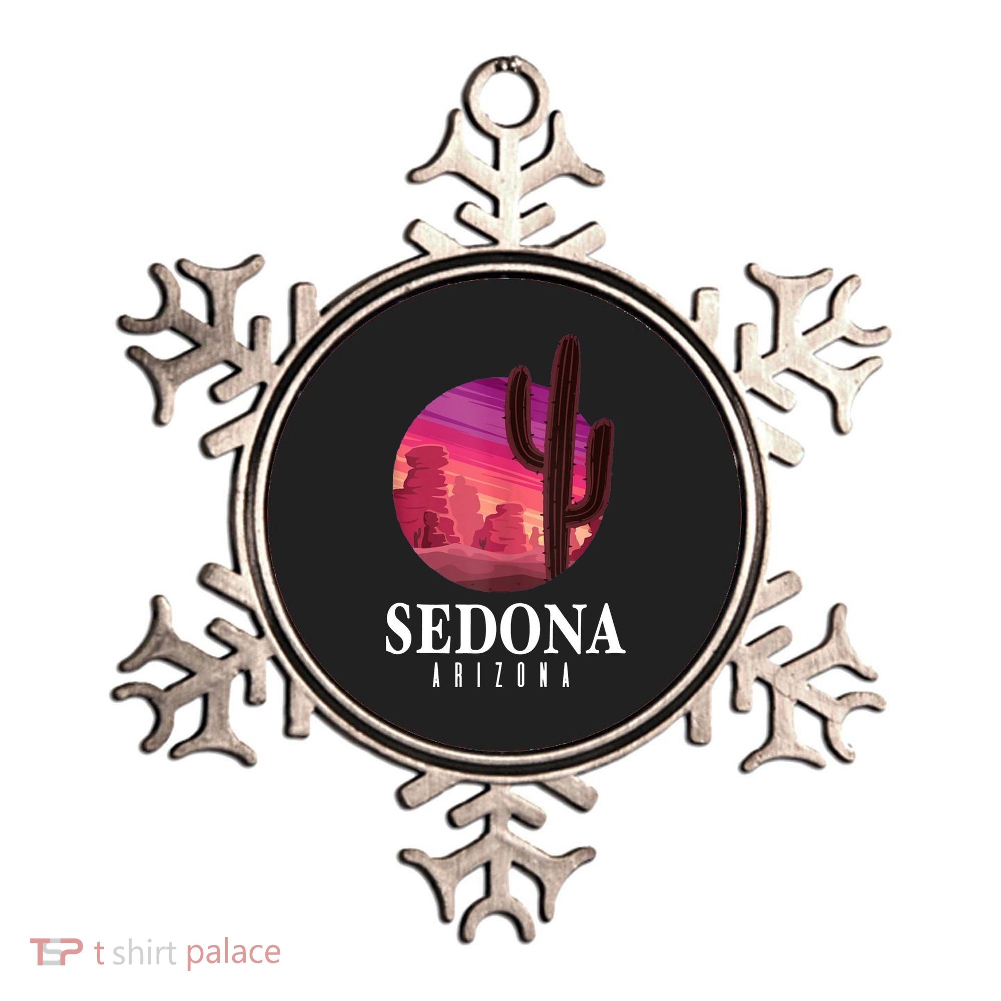 Sedona Arizona Cactus Sunset Desert Sedona Az Travels Ornament