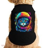 Space Astronaut Cat Gifts Space Cat Doggie Tank thumb 0
