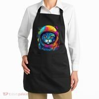 Space Astronaut Cat Gifts Space Cat Apron thumb 2