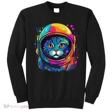 Space Astronaut Cat Gifts Space Cat Sweatshirt