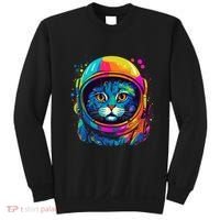 Space Astronaut Cat Gifts Space Cat Sweatshirt thumb 0