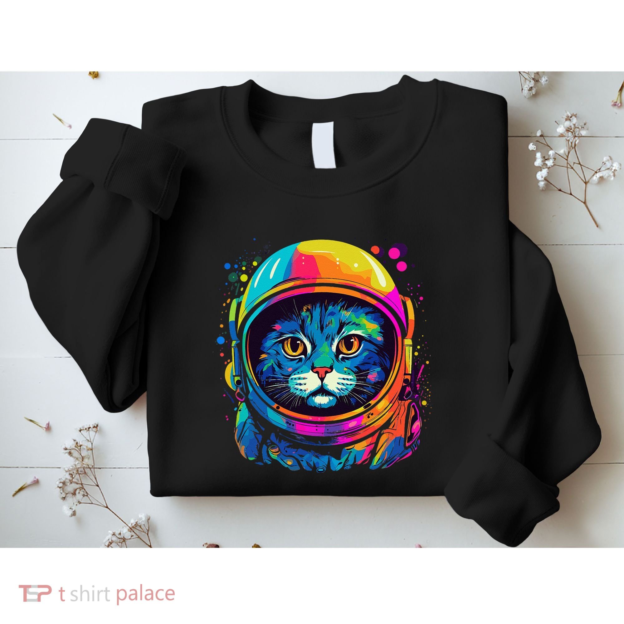 Space Astronaut Cat Gifts Space Cat Sweatshirt