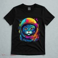 Space Astronaut Cat Gifts Space Cat T-Shirt thumb 5