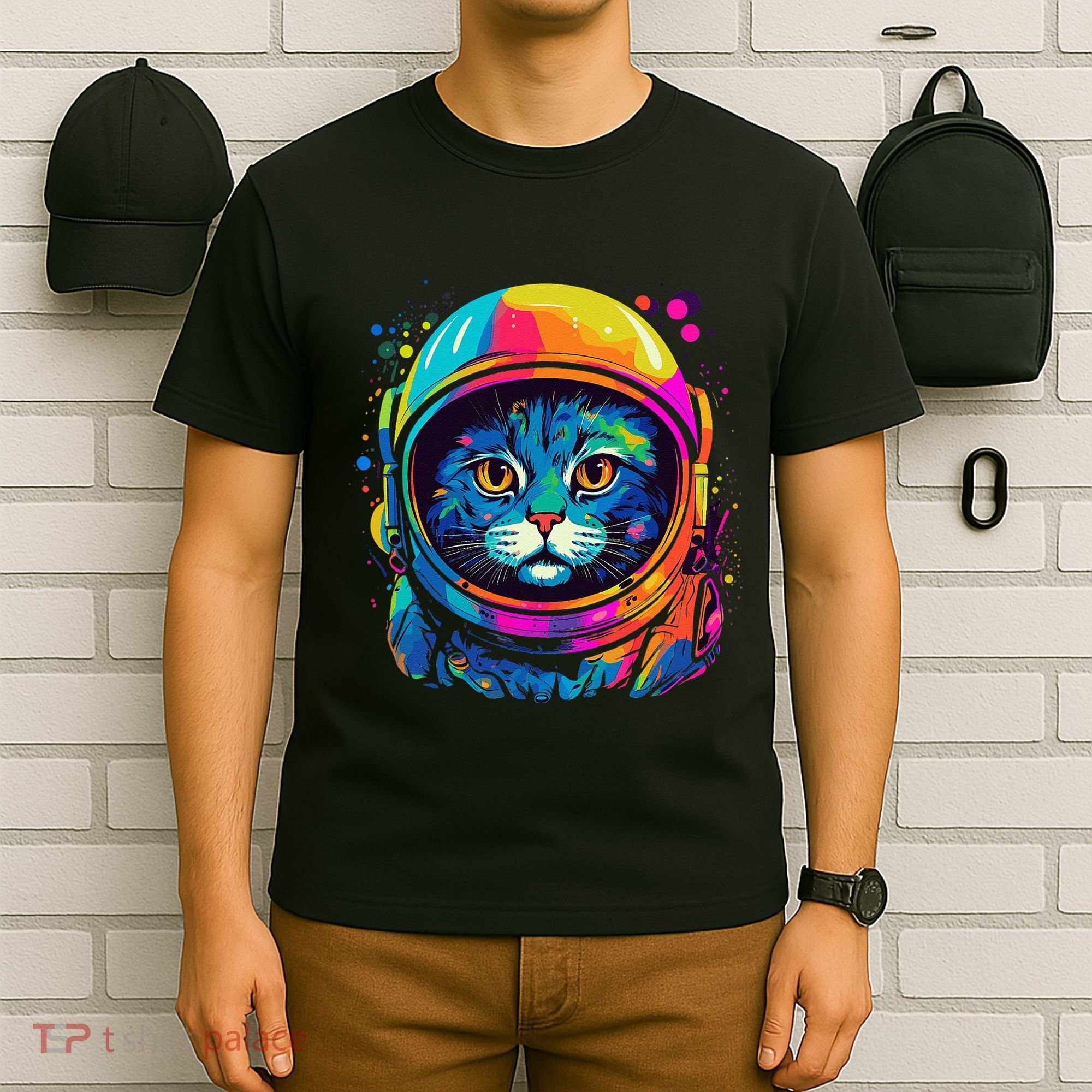 Space Astronaut Cat Gifts Space Cat T-Shirt