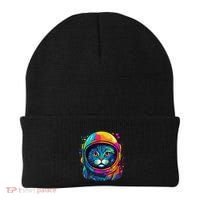 Space Astronaut Cat Gifts Space Cat Beanie thumb 0