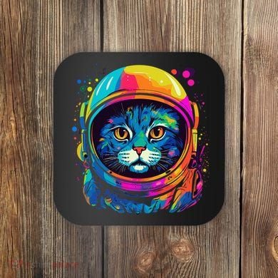 Space Astronaut Cat Gifts Space Cat Coaster