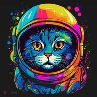 Space Astronaut Cat Gifts Space Cat Mousepad thumb 1