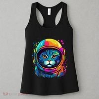 Space Astronaut Cat Gifts Space Cat Women's Tank Top thumb 3
