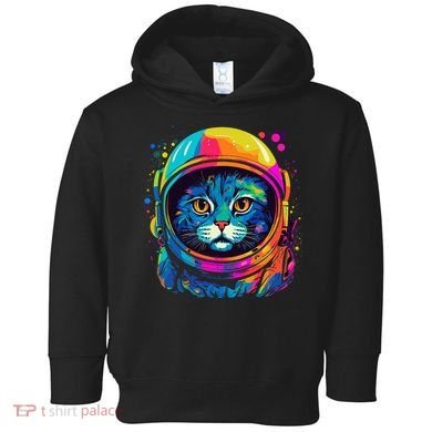 Space Astronaut Cat Gifts Space Cat Toddler Hoodie
