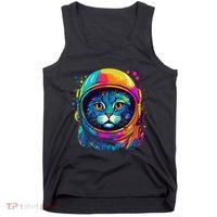 Space Astronaut Cat Gifts Space Cat Tank Top thumb 0