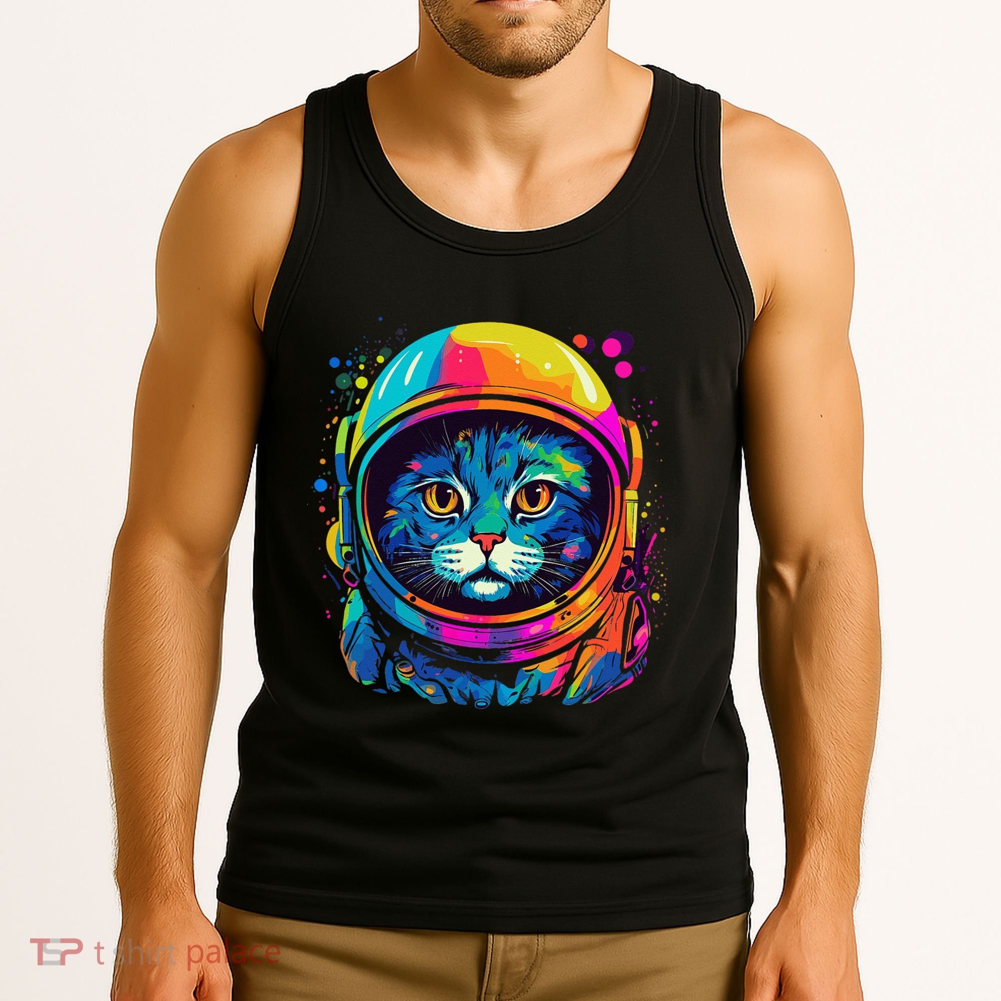 Space Astronaut Cat Gifts Space Cat Tank Top
