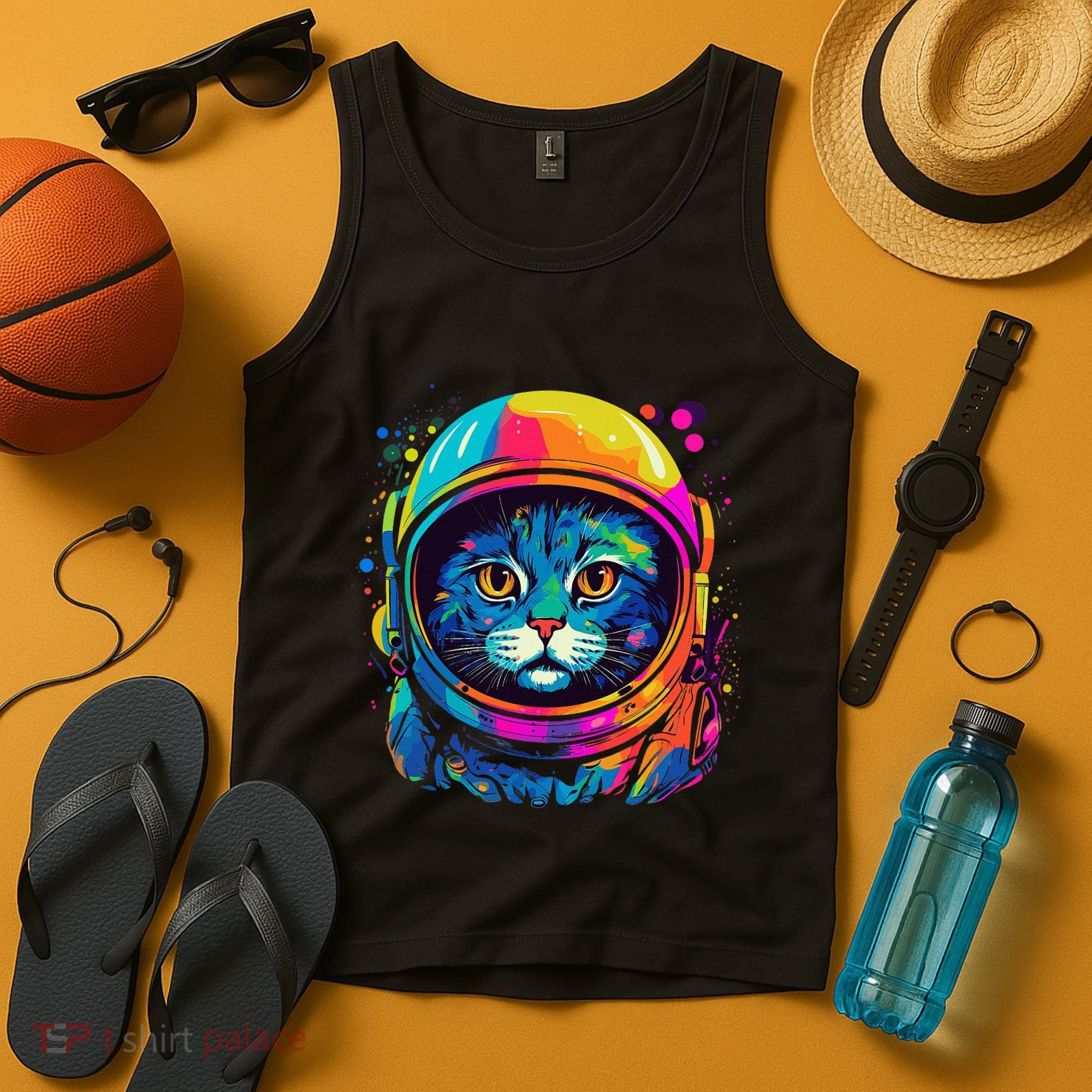 Space Astronaut Cat Gifts Space Cat Tank Top