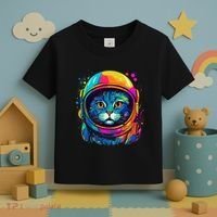 Space Astronaut Cat Gifts Space Cat Toddler T-Shirt thumb 3